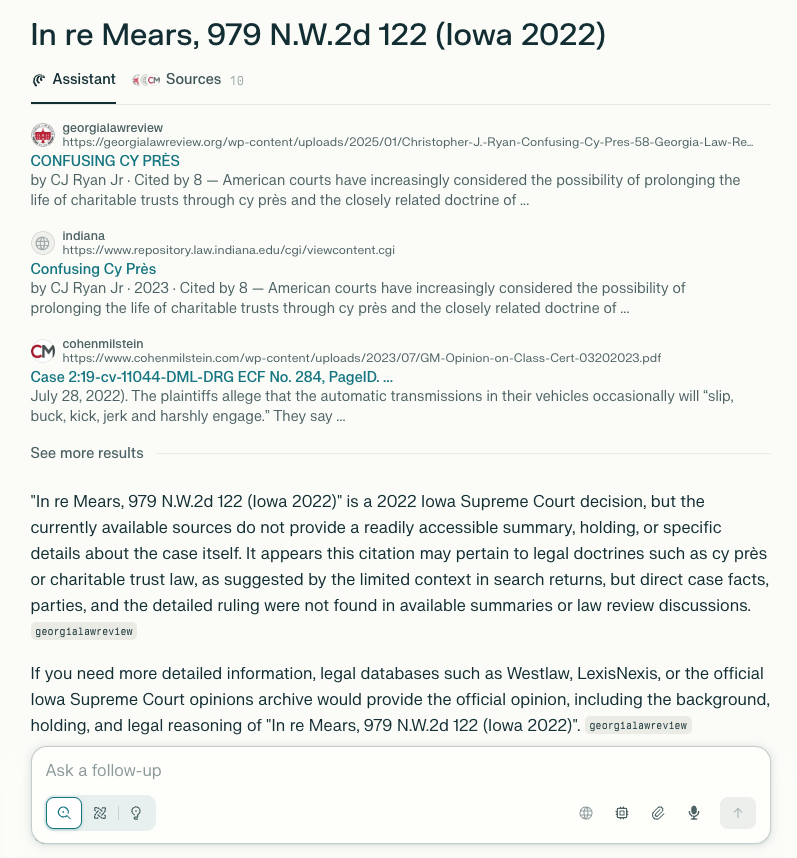 First Perplexity Comet Hallucination